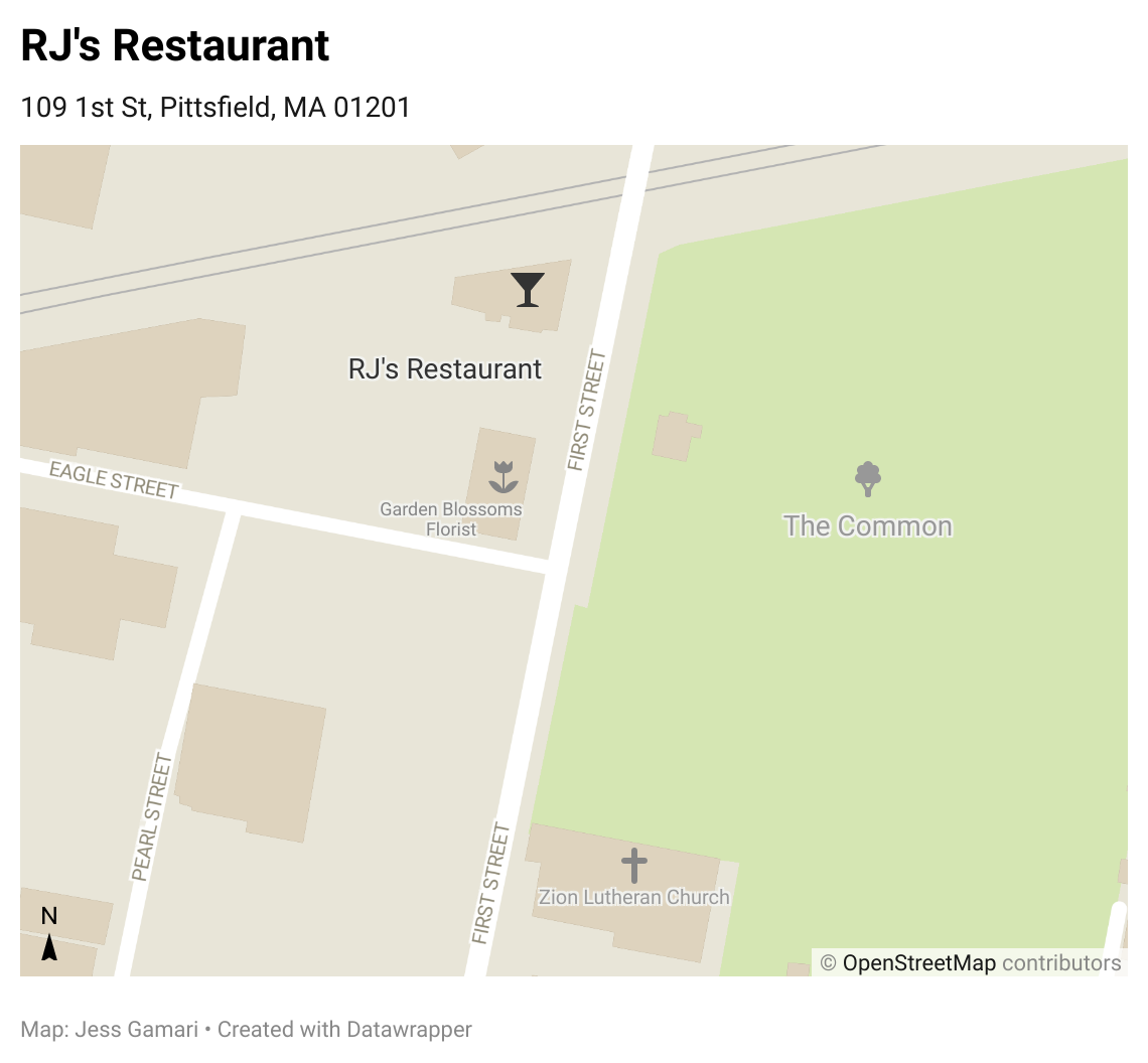 Map with RJs noted